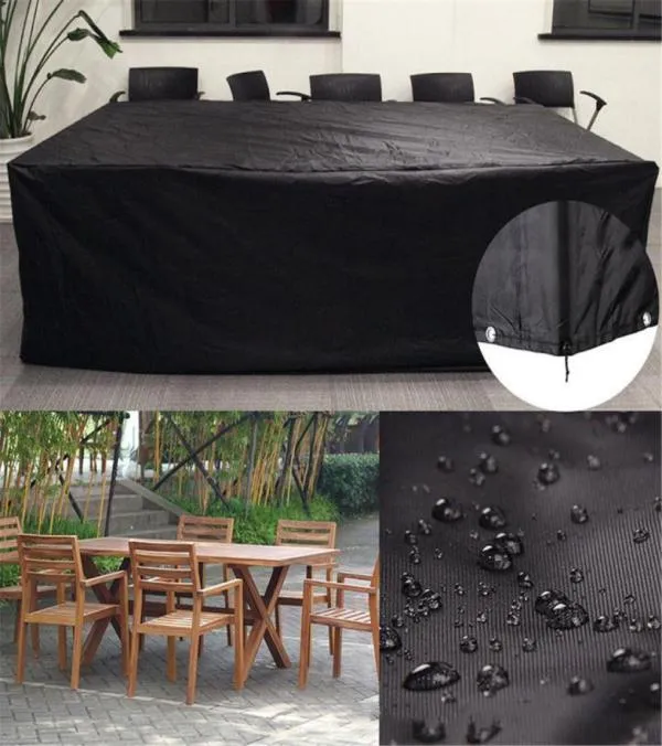 PVC Waterproof Outdoor Garden Patio Furniture Cover Dust Rain Snow Proof Table Chair Sofa Set Covers Household Accessories7790766