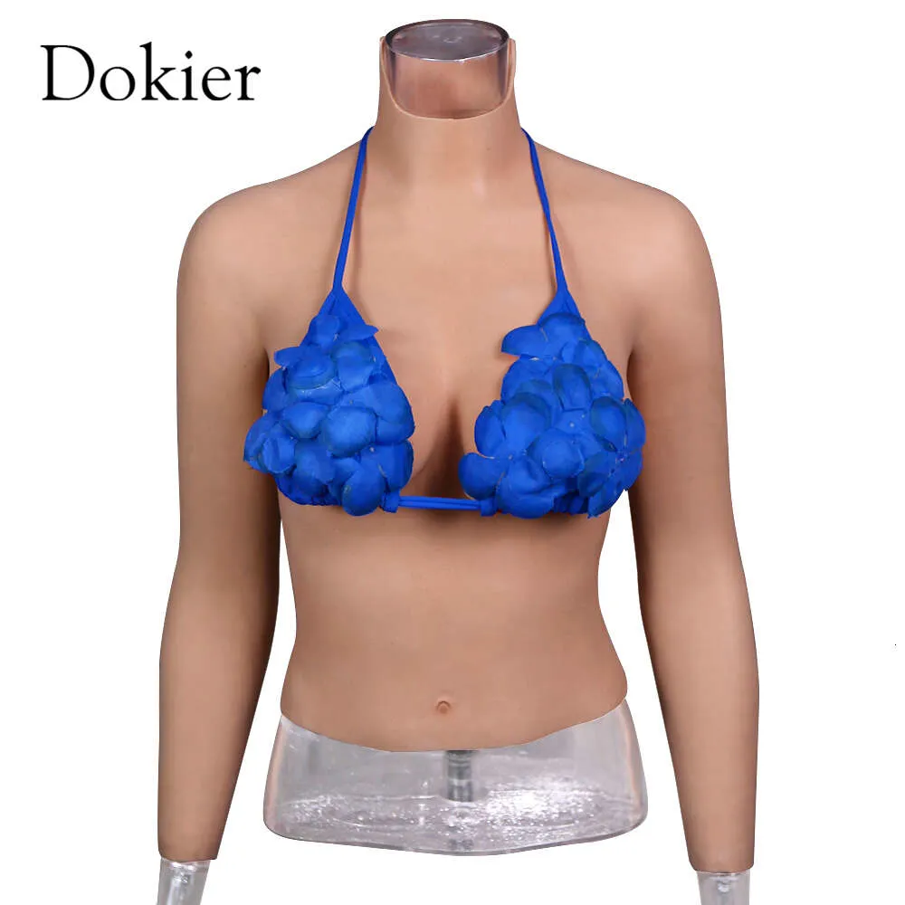 Kostymtillbehör realistiska silikon bildar bröstplatta falska bröst bröst för crossdresser shemale transpersoner bröstplattor