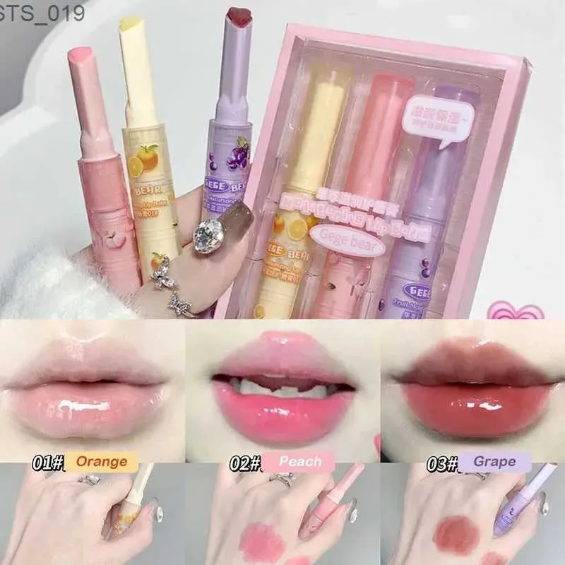 Lip Gloss 1/3PCS Espelho Água Luz Lip Glaze JellyLip Gloss Longa Duração Hidratante Amor Coração Sólido Caneta Batom Maquiagem Cosméticos