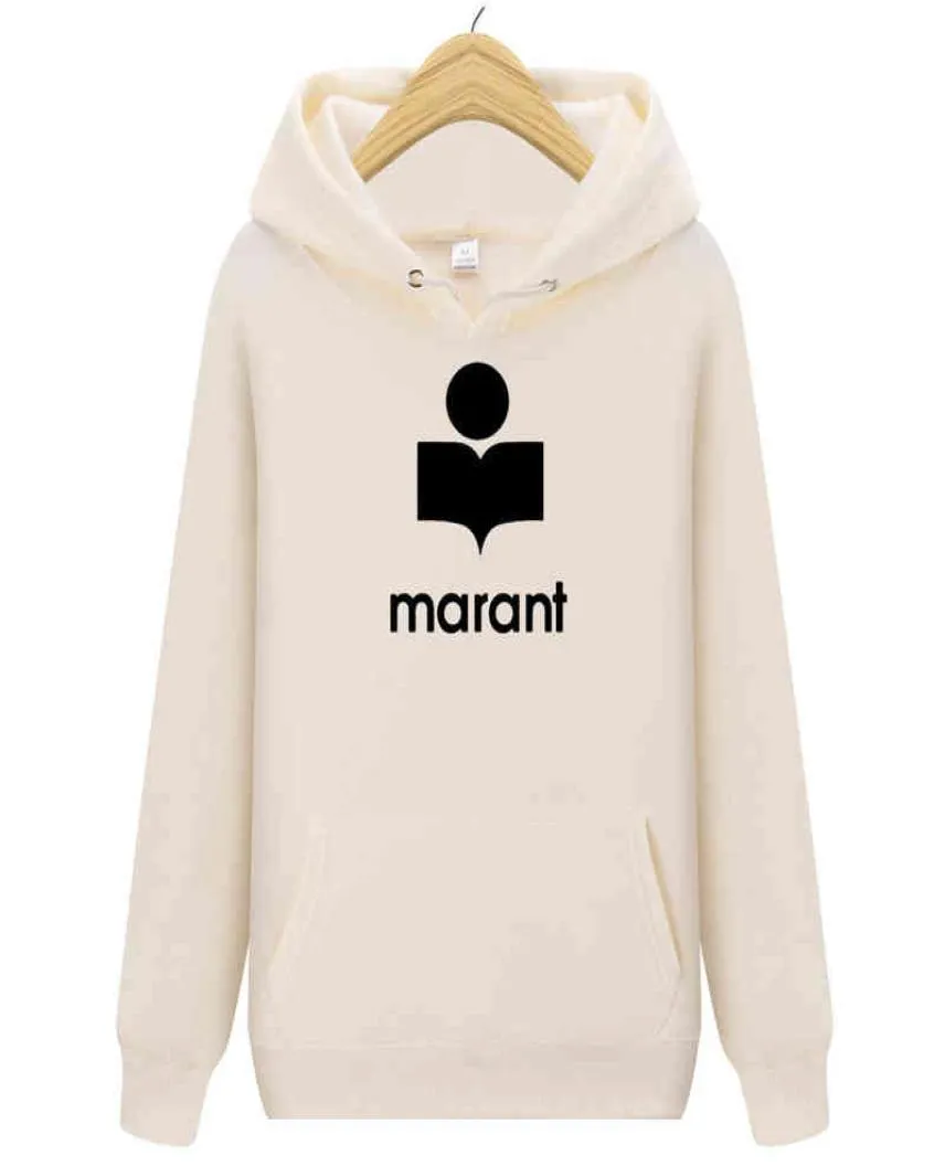 Women Unisex Couple Hoodies Marant Casual Streetwear Hooded Sweatshirts Loose Pullovers Tracksuit Tops Female Oversize Hoodie G1217530060