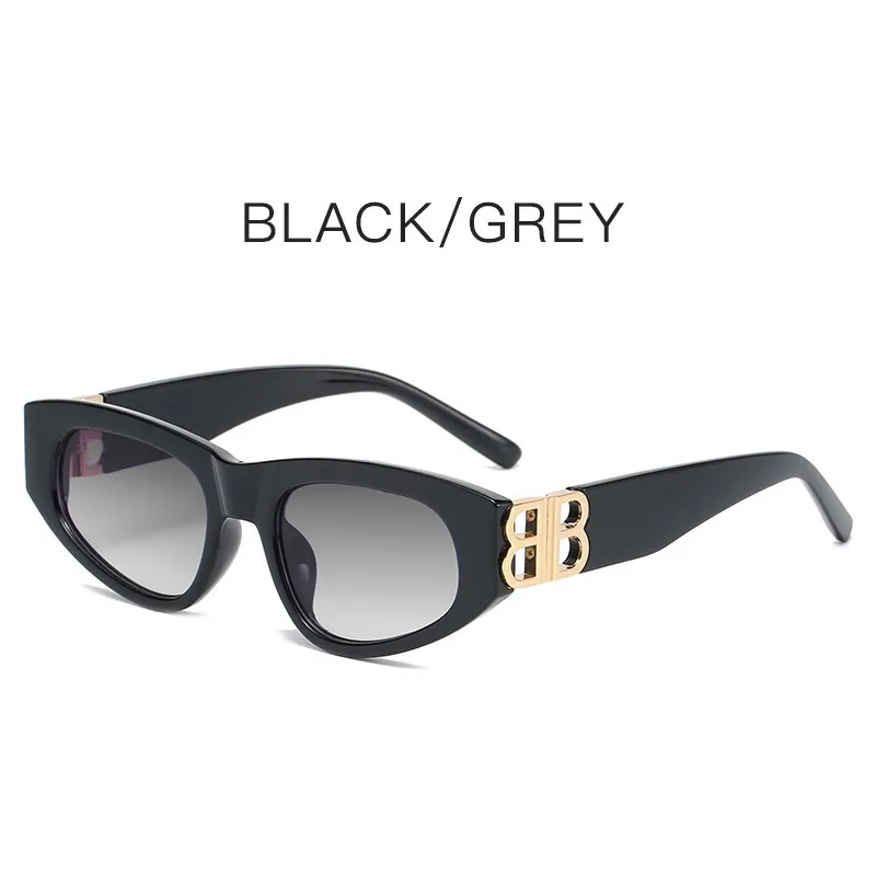 Мужские и женские солнцезащитные очки «кошачий глаз» унисекс с коробкой, дизайнерские солнцезащитные очки Bb, дизайнерские очки для пляжа, солнцезащитные очки в ретро-рамке, роскошный дизайн UV400, высококачественное 5WX0P