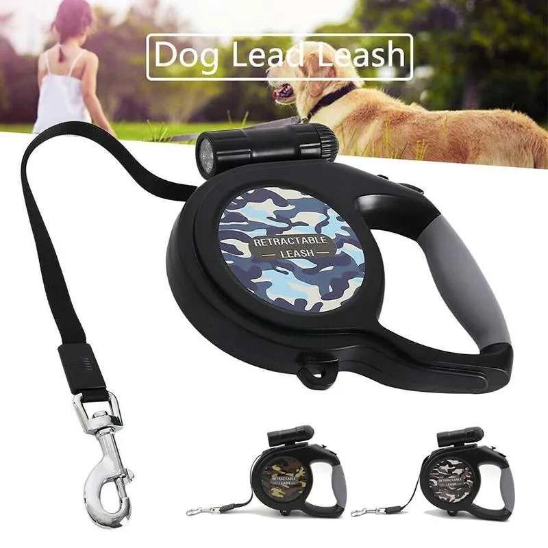 LEASSHES 5M 8M SKALT DOG LEASH AUTOMATISK FÖRVALBER DOG LEASH LED LIAMLIGHT PET LEASH FÖR VIPPY MEDO STORA HUNDAR MED SOBGE PAG