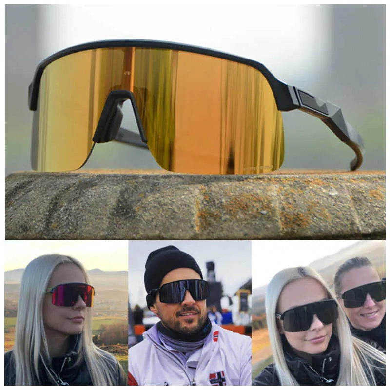 Color 9463 Fahrradbrille, lichtempfindlich, wechselnd, für Outdoor-Sport, Laufen, Sonnenbrille, polarisiert, für Damen und Herren, 3pyj