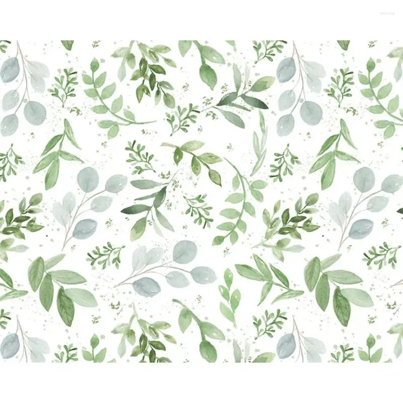 Table Mats 2PCS Reusable Green Leaves Mat 12" X 16" Microfiber Dish Draining For Kitchen Counter Home