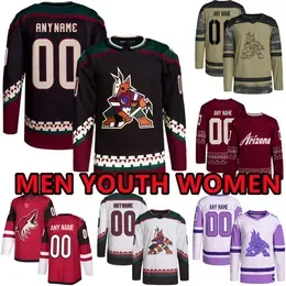 Custom Hockey Jerseys ''Coyotes''Mens 8 Nick Schmaltz 9 Clayton Keller 6 Jakob Chychrun 14 Shayne Gostisbehere 72 Travis Boyd 3 Josh Brown 67 Lawson Crouse