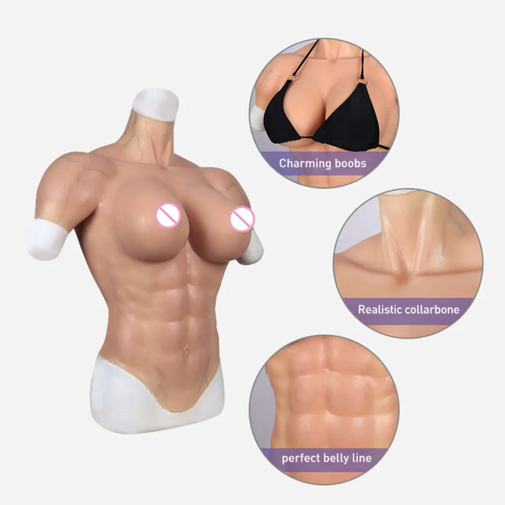 Body In Silicone Con Forme Seno Integrate - Taglie C/D/E, Materiale Silicone Alimentare, Nuovo Con Etichette