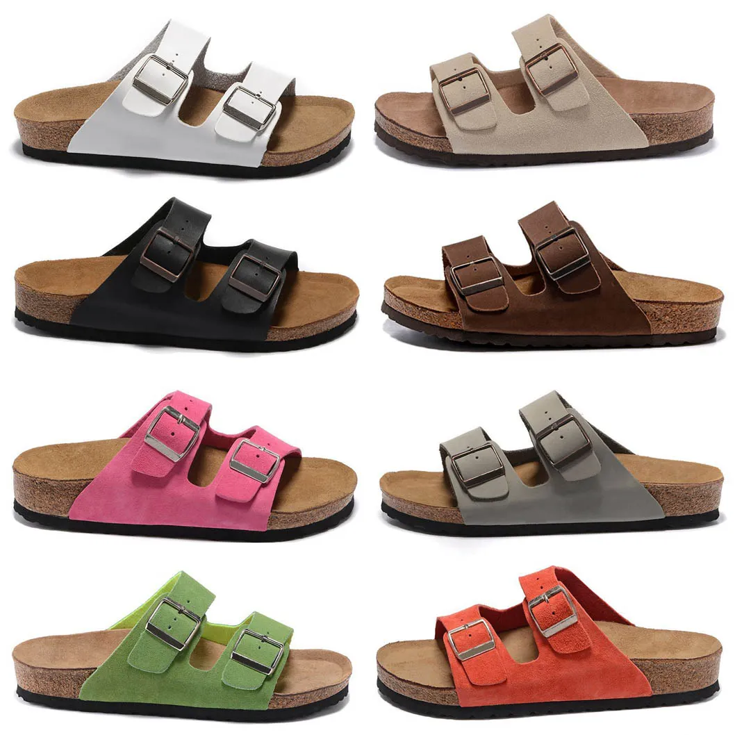 Boston Clogs Sandals Fashion Shearling Suede Leather Buckle Fur Slides Stock Casual Shoes Flip Flops Women Men Slippers Arizona Birkins Stocks Shoe