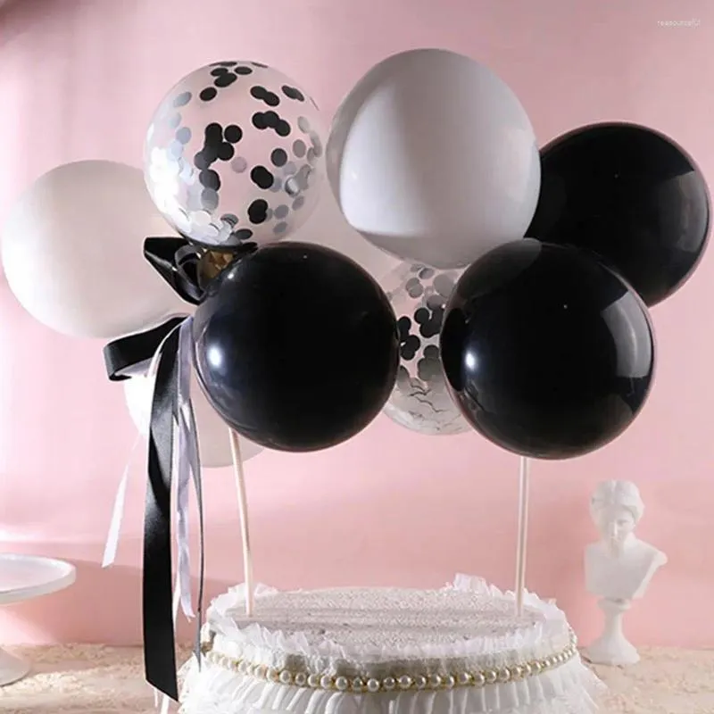 Festive Supplies 1 Set 12 21cm Balloon Cake Topper Balloons Baby Shower Birthday Decoration Wedding Party Decor