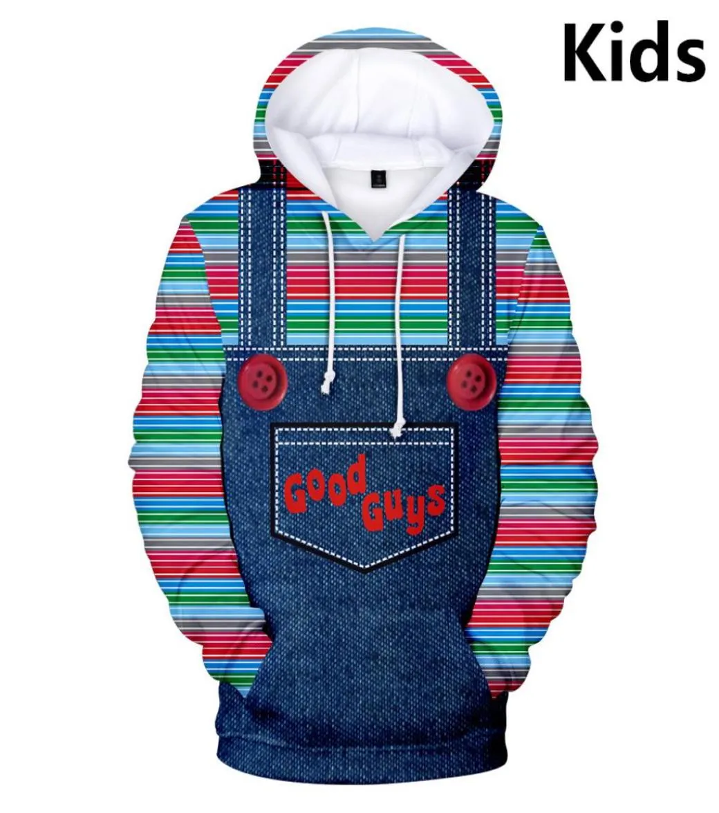 Simple Style Kids Hoodies the Evil Good Guys Toy 3D Printed Boy Girl Hoodie Halloween Chucky Sweatshirt Casual Children Clothes8783397