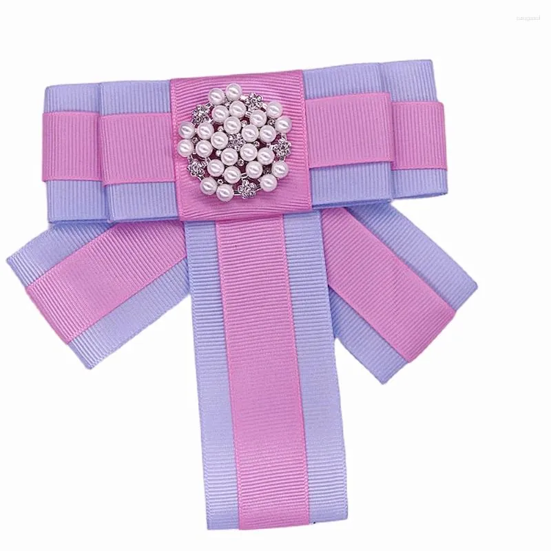 Broches festa desgaste bebê azul rosa fita de cetim grego Symobl JJ broche para senhora