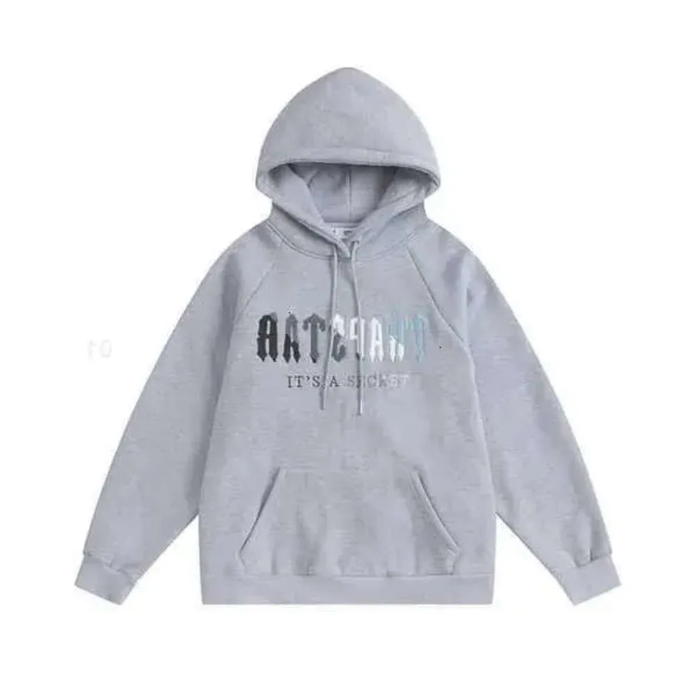 Trapstar Marca Treino Clássico Bordado Mens Hoodie Sportswear Masculino Conjunto Quente Solto Hoodies Moletom Jogging Designers de Alta Qualidade 932