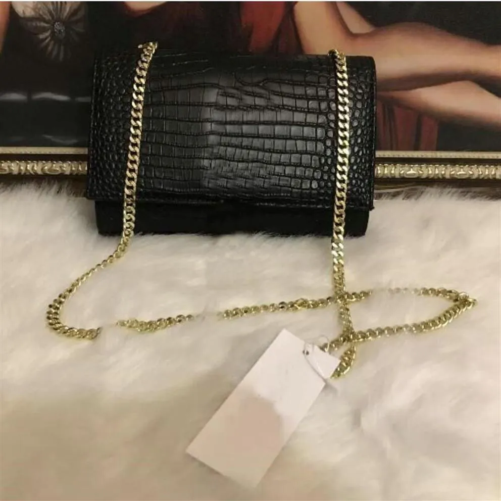 Crossbody Bag Frauen Handtaschen Geldbörsen Goldkettenumhängenden Taschen gute Qualität PU Leather Classic S Style Ladies Tote Frauenbeutel 286d