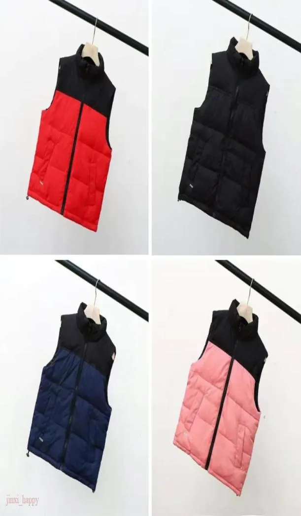 Men039s Face Vest Down Coat waistcoat designs Kids Winter Vests Bodywarmer waistcoats Jacket puffer Outdoor Warm sleeveless Fea6931323