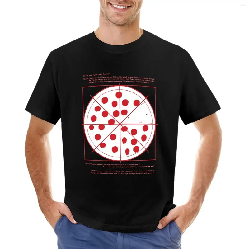 Herren T-Shirts Pizza Shirt T-Shirt Schnell trocknende ästhetische Kleidung Plus Size Tops für einen Jungen Herrenbekleidung