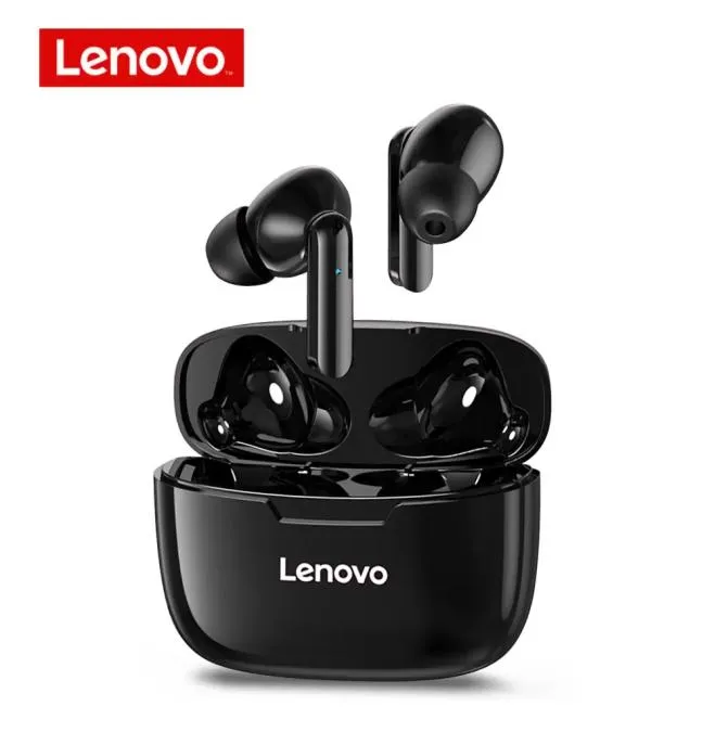 Lenovo XT90 trådlösa hörlurar TWS Earuds Bluetooth 50 Sports Earpon Touch -knapp IPX5 Vattentäta öronproppar med 300mAh Charg2324569