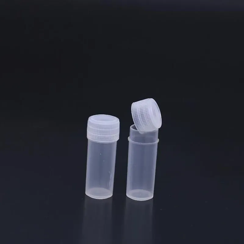 5ml Plastic Pill Bottle Empty Containers Storage Bottle Sample Vials With Lid For Test QW8884