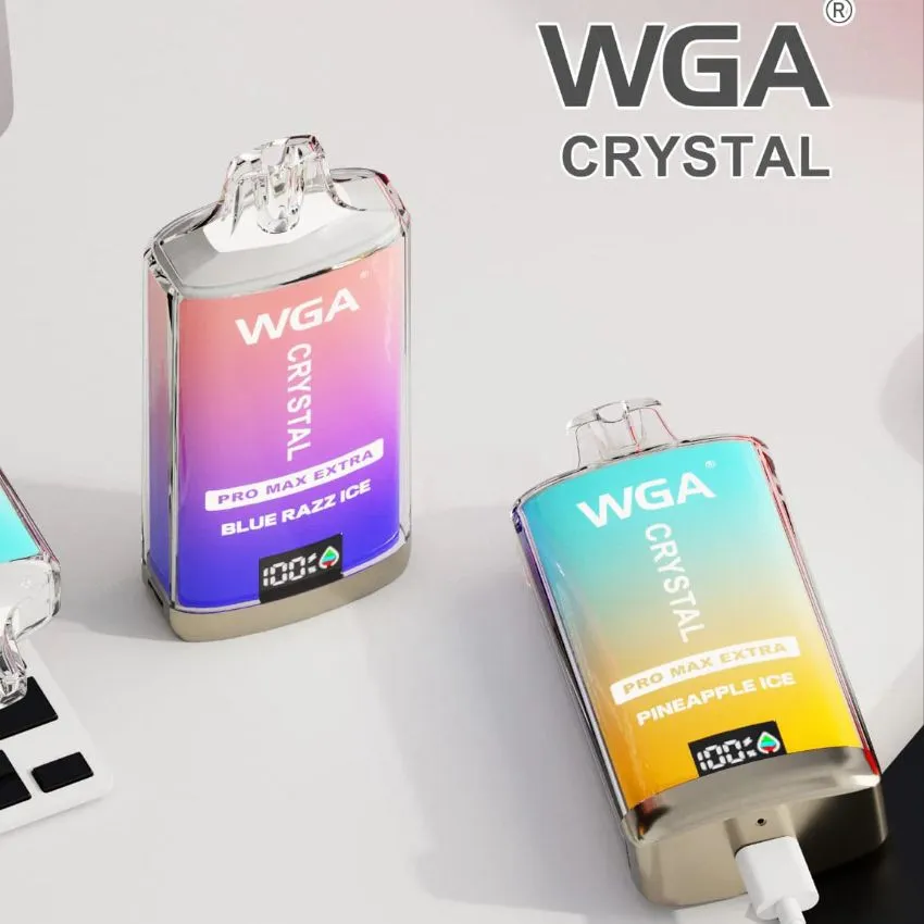 Wholesale I Vape LED RGB Light Disposable Vape Pen 10K 15K Alibaba Puff Distributors Crystal WGA 15000 Puffs Disposable Vape