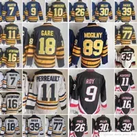 ``Sabres``New Retro Ice Hockey Jerseys 7 Rick Martin Roy Hawerchuk Perreault LaFontaine Gare Vanek Miller Hasek Turgeon Jersey