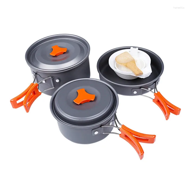 Set di pentole Pentola da campeggio Utensili da cucina per esterni Set bollitore per picnic Caldaia Utensili leggeri