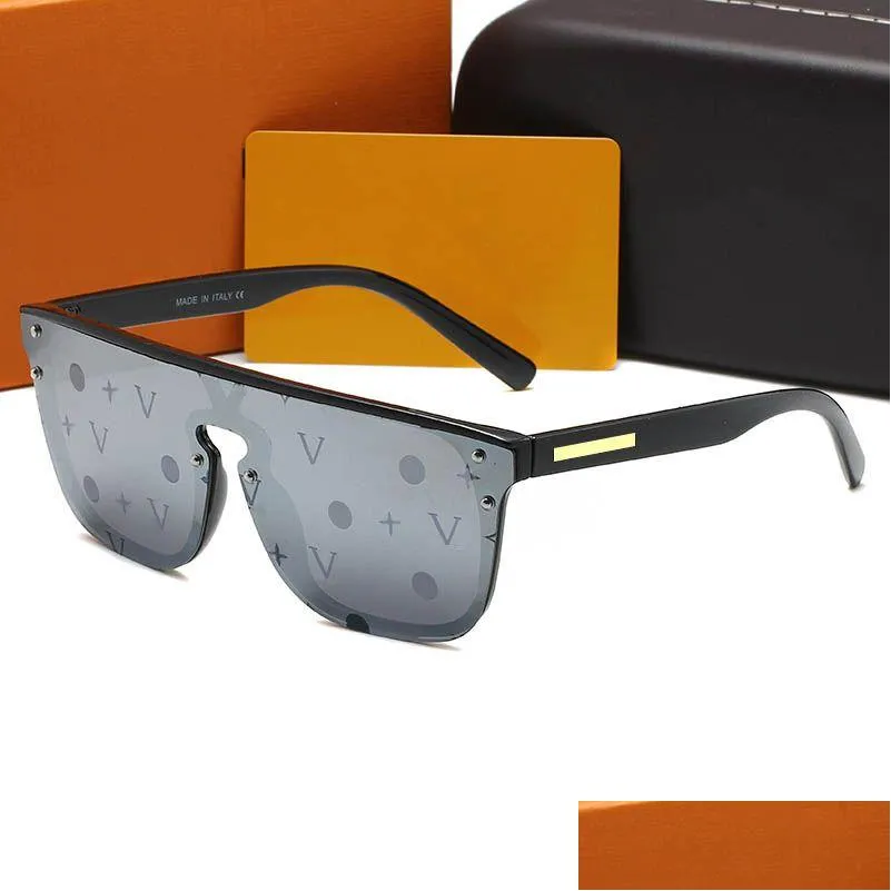 Lunettes de soleil Designer pour femmes hommes hommes fleur lentille avec lettre lunettes de soleil unisexe voyage lunettes de soleil noir gris drop livraison mode Dhyws