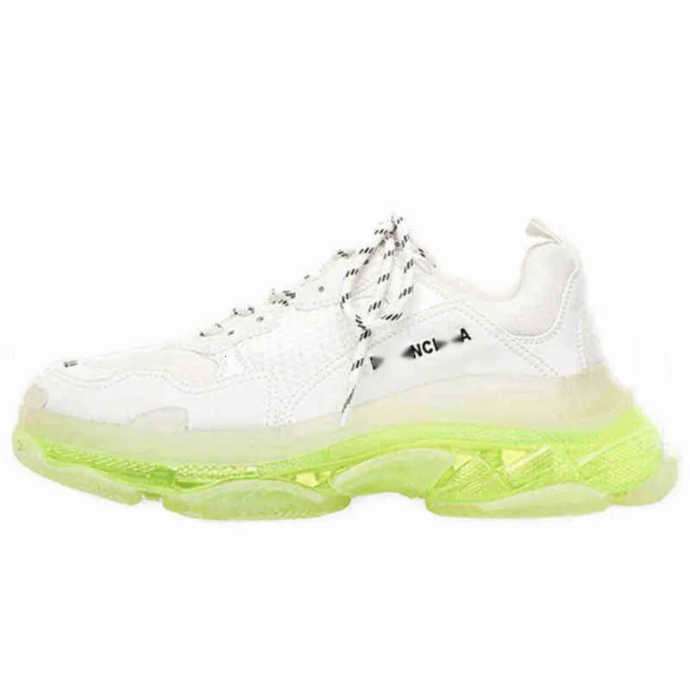 Designer Balencigs Mode Casual Chaussures Roller Skates Paris Lovers Daddy Ins2024 Super Fire Crystal Bottom Augmenté épais Sports respirants PSVI