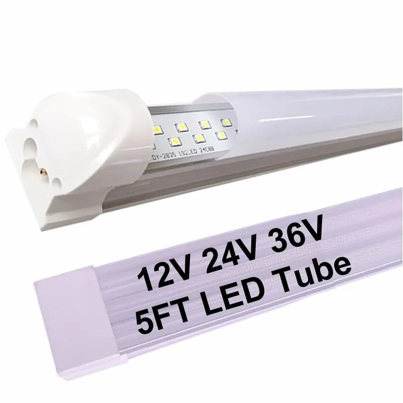 Tubes LED 12V 24V 36V 5Ft Barre lumineuse intérieure 150Cm 60 pouces 25W 240Led 5000Lm Lumières de bande pour remorque de fret fermée Voiture RV Van T Dhf2C