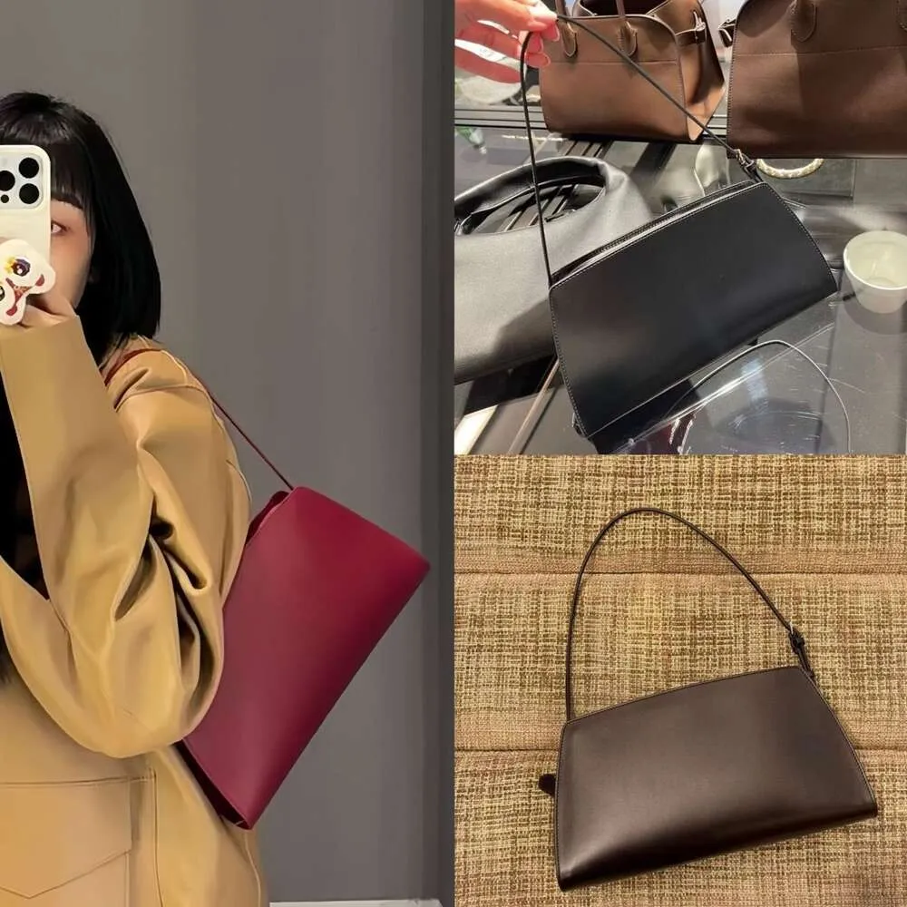 The Row Dharma Stick Bag Small Dalia French Cowhide Underarm Hobo Handbag for Luxury Simplicity