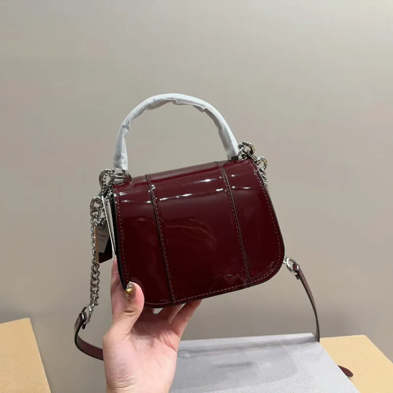 Bolsa de ombro designer de marca de moda Grace Lysa couro envernizado mini bolsas femininas verificador caviar garota legal alça de um ombro embreagem coac padrão vintage