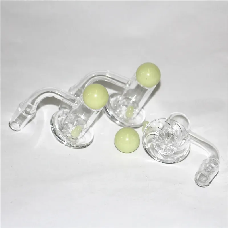 Blender Spin Quartz Banger Smoking Accessories 14mm Male Joint Glass Bong Beveled Edge Terp Slupper Oil Dab Rigs Spinner Cap Marble Buby Pearls glass ash catcher