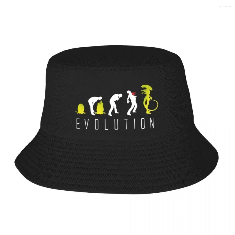 Bonés de bola Evolution Of Alien Bucket Hat Sun Shade Chapéus para homens