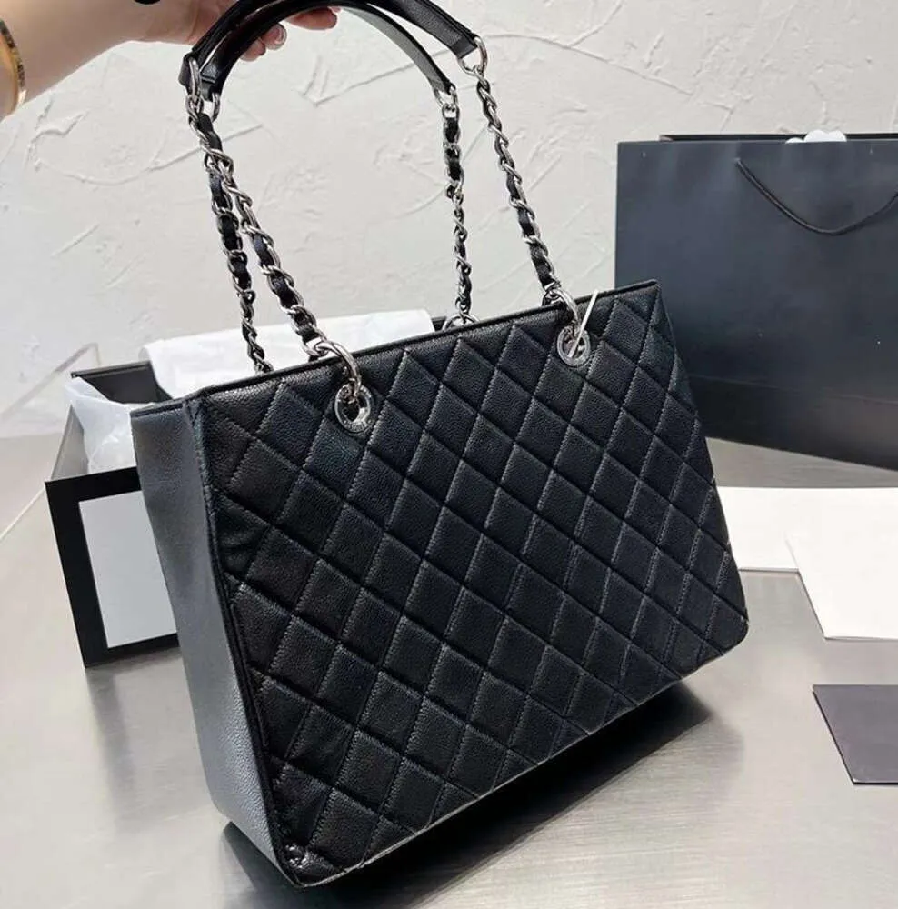 Sac de créateur de mode le fourre-tout GST femmes Grand Shopping Caviar taille unique poignée supérieure sac à main chaîne épaule voyage