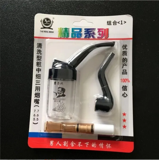 Homme porte-cigarette type de nettoyage filtre tuyau tuyau d'eau mini tuyau ensemble en gros