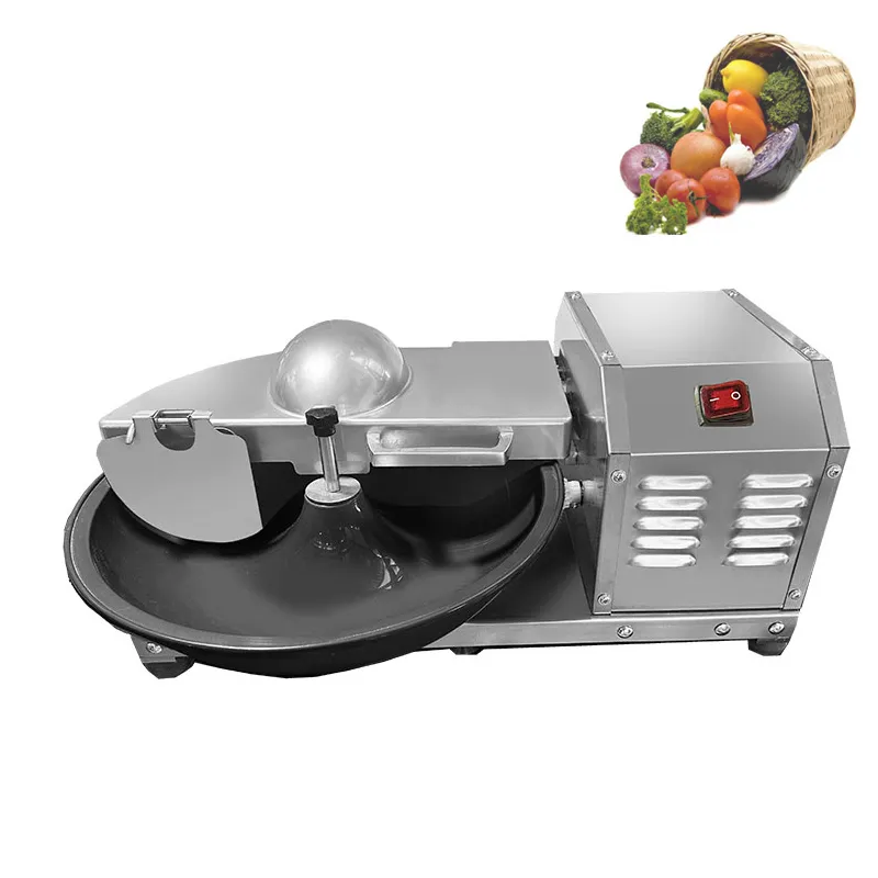 Máquina de corte de vegetais tipo bacia, bolinho de pão, máquina trituradora automática de vegetais