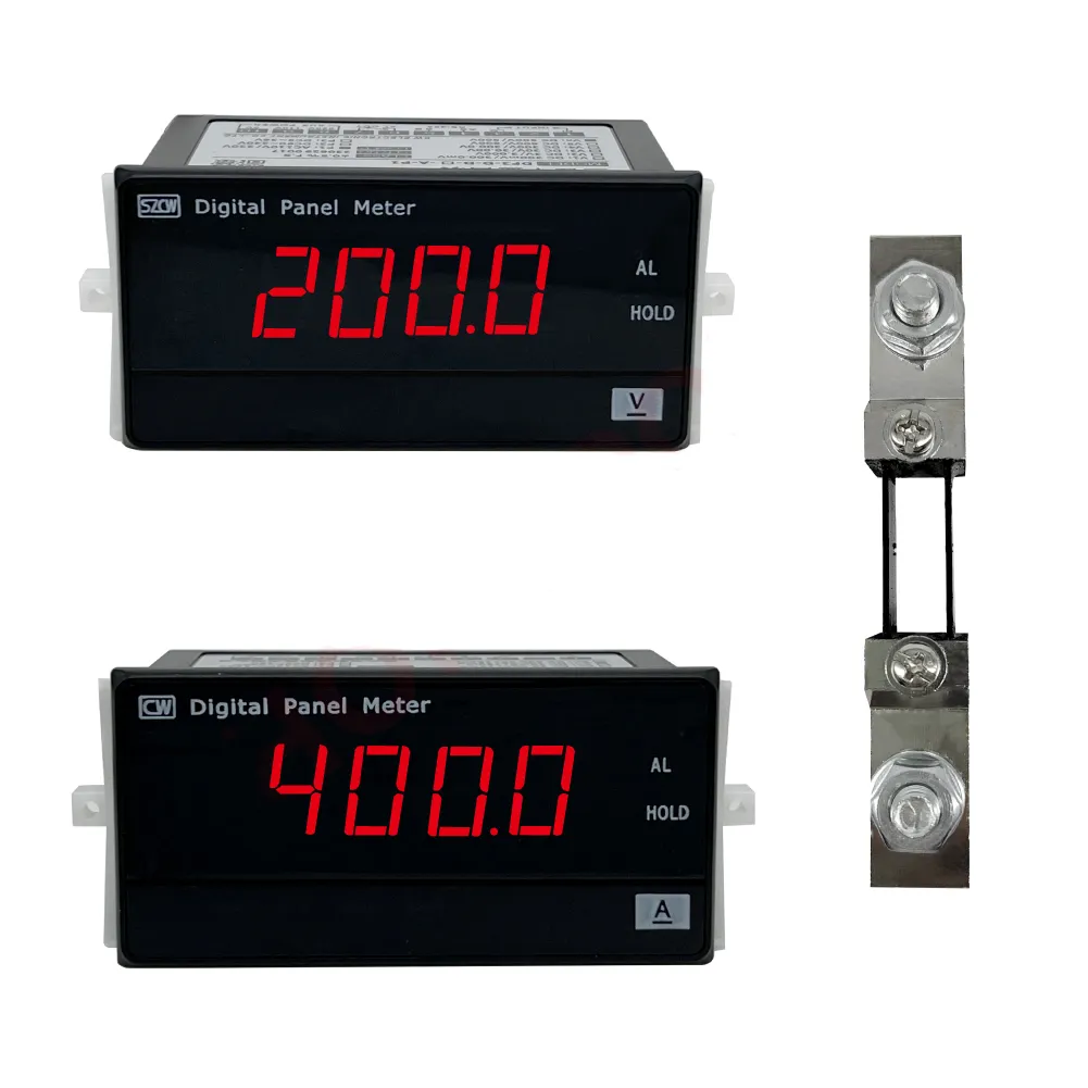 100A/200A/400A 디지털 미터 DC 5-500V 볼트 미터 전류계 LCD 3.5 자리 DC 전압 전력 에너지 탐지기 Amperimetro