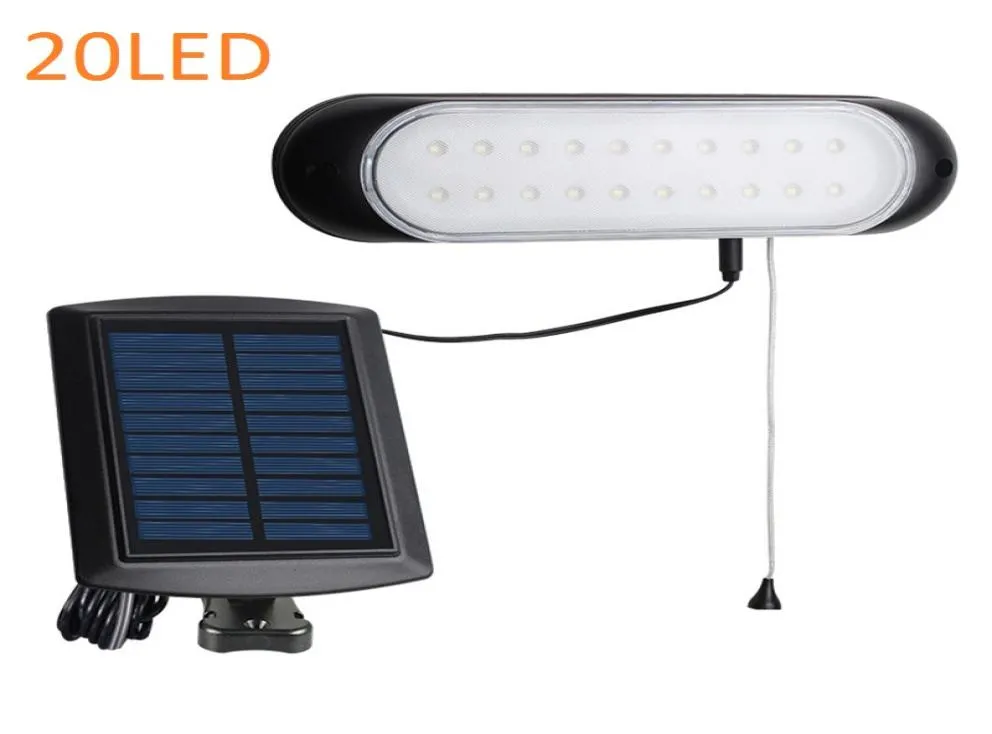 Luz Solar dividida para cobertizo, lámpara de cabina de garaje, luces solares separadas para montaje en pared interior con cable de tracción para casa y habitación 3270361