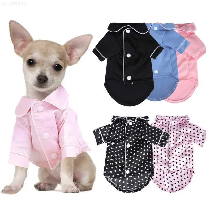 Dog Apparel Pet Pajamas Fashion Pet Clothes Dog Shirt Luxury Coat Jacket Leisure Wear for Small Medium Dog Cat Chihuahua Bulldog Pet Clothes