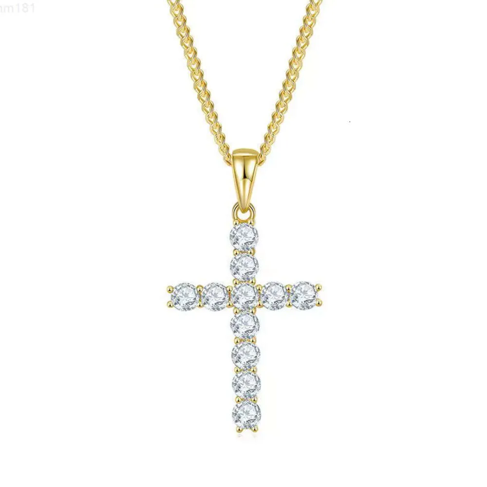 4mm Diamonds S925 Chain Diamond VVS Pendants Jewelry Ladies Sterling Silver 925 Cross Necklace VVS Custom Moissanite Pendant Men