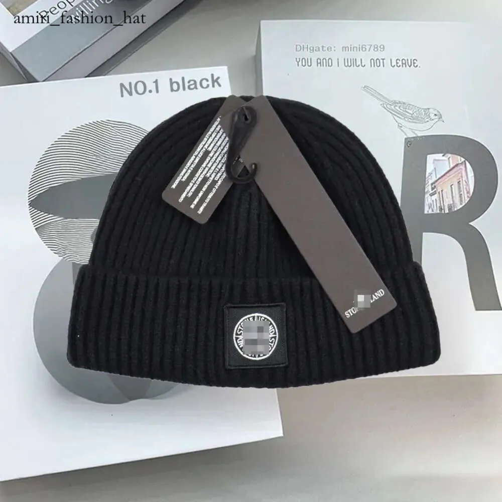 Stones Island Hat Gorros para Hombres y Mujeres Gorros de Piedra Diseñador Gorro de Calavera Gorro de Punto Moda Casual Alta Densidad Elástico de Punto Invierno Unisex Gorros cálidos cp companys