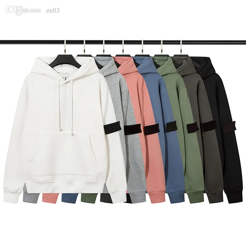 Mens Topstoney Brand Hoodies Classic Armband Pullover Casual Sports Seven-Color Sweatshirt Size M-2XL