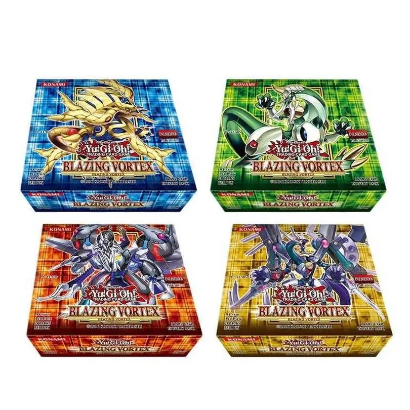 ألعاب البطاقات 216pcs/مجموعة yu gi oh cards style style Japan Yuh Collection Box Kids Boys Toys for Children