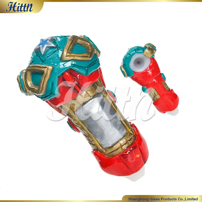 Funny Glass Pipe 3D Hand Painting Smoking Pipe 5 Inches Tobacco Hand Pipe Factory Unique Design