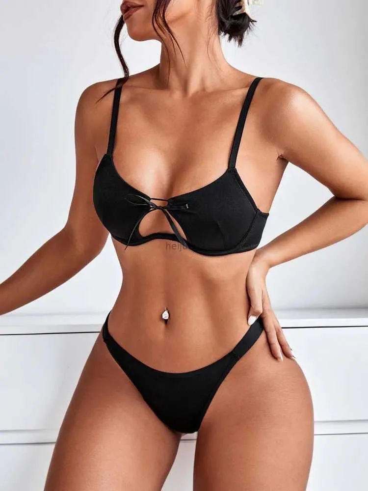 Conjunto sexy de roupa íntima feminina de alta qualidade, sutiã e calcinha, 2 peças, sexy e confortável, fino com anel de aço, lingerie para mulheres u312