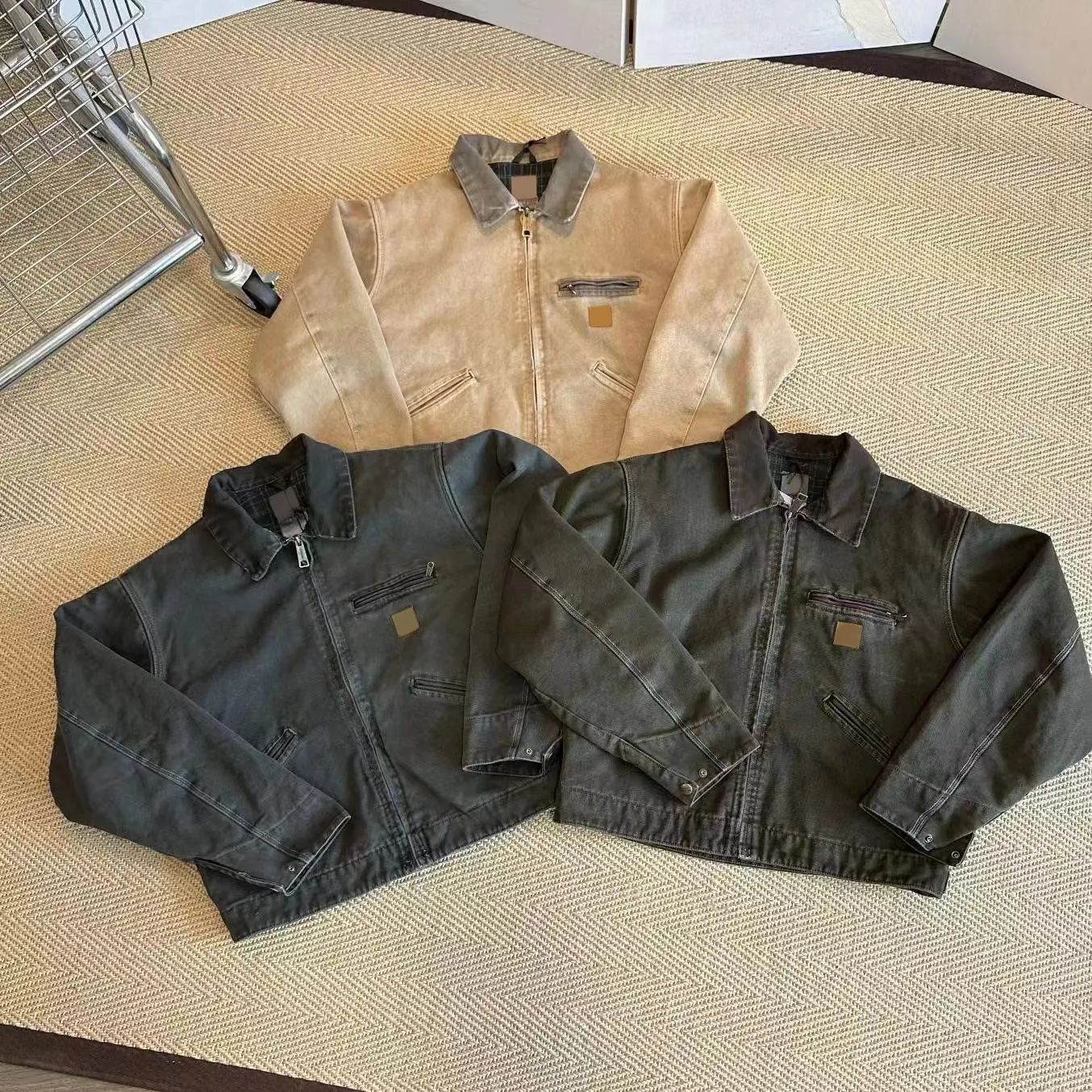 Capas De Salida De La Cremallera Informal Para Hombres Cuello De