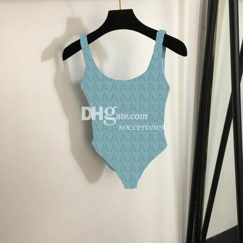 Luksusowy litera drukowana seksowna projektant kostiumów kąpielowych kantarki stroje kąpielowe kobiety bikini letnia plaża One Piece Swimsuit Suit