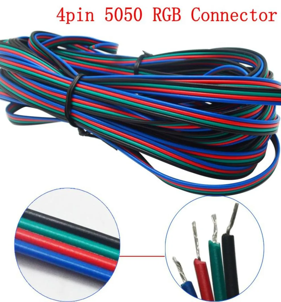 500M 4 Pins LED RGB Cable Wire Extension Cord LED Extension Cable For 50503528 LED RGB Light Strip9254868