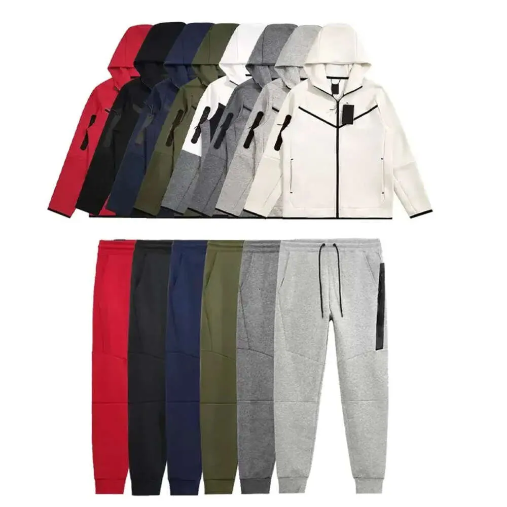 Tracksuit Men's Nake Tech Trapstar Track Suits Hoodie Europe American Basketball Football Rugby Tvådel med kvinnors långa ärm Hoodie 569