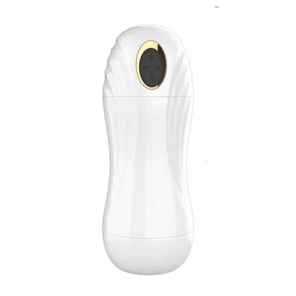 Sexspielzeug Massagegerät Männliche Masturbationschale Silikon Vaginal Echter automatischer Vibrator Saugen Masturbator Spielzeug für Männer Blowjob Maschine