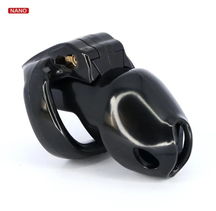 2020 New Cock Cage HT V4 Black Biosurced Resin Male Device Set Penis Ring Bondage Belt Fetish Adult Sex Toys4470348