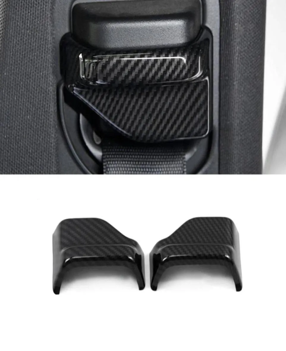 Araç Aksesuarları Güvenlik Emniyet Kemeri Döşeme Sticker Frame Mercedesbenz Eclass için Karbon İç Dekorasyon W213 20162082050812936062