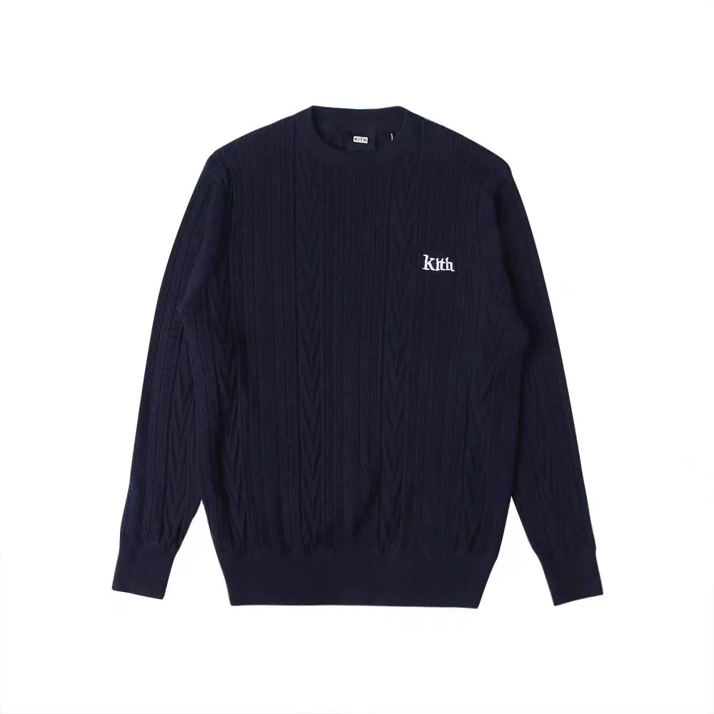 DHgate.com:Kith Mens Cotton Cable Knit O-Neck Long Sleeve DHgate.com:Kith Mens Cotton Cable Knit O-Neck Long Sleeve